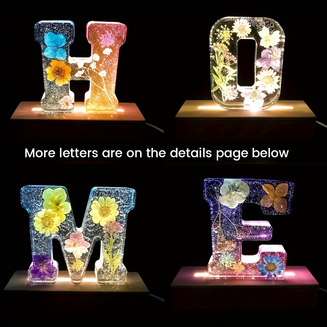 Cetakan Resin Huruf Besar 7-In - Home Decor Logo ulasan dan harga