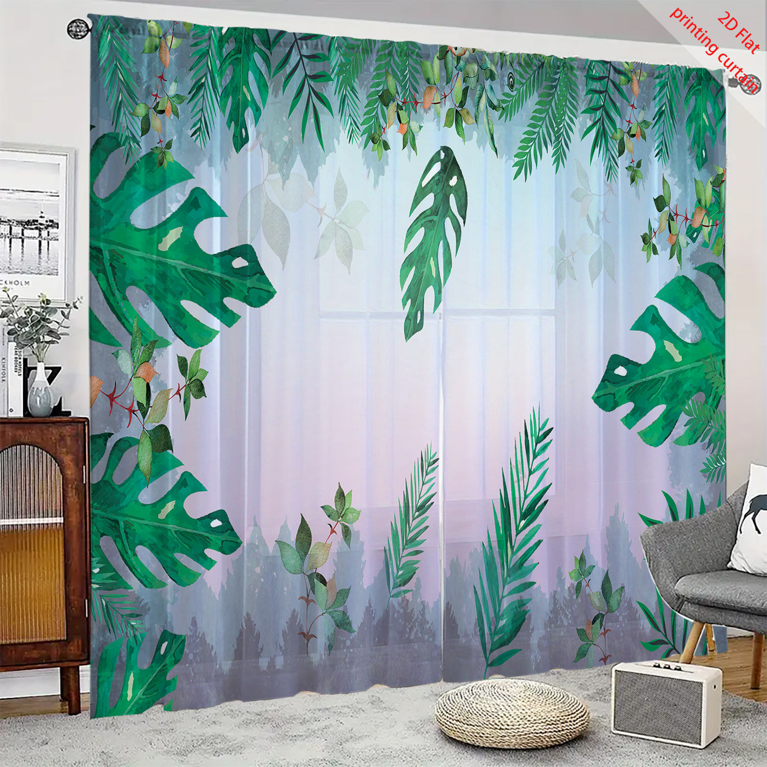 Tirai Layar Transparan Motif T - Home Decor Youtube ulasan dan harga