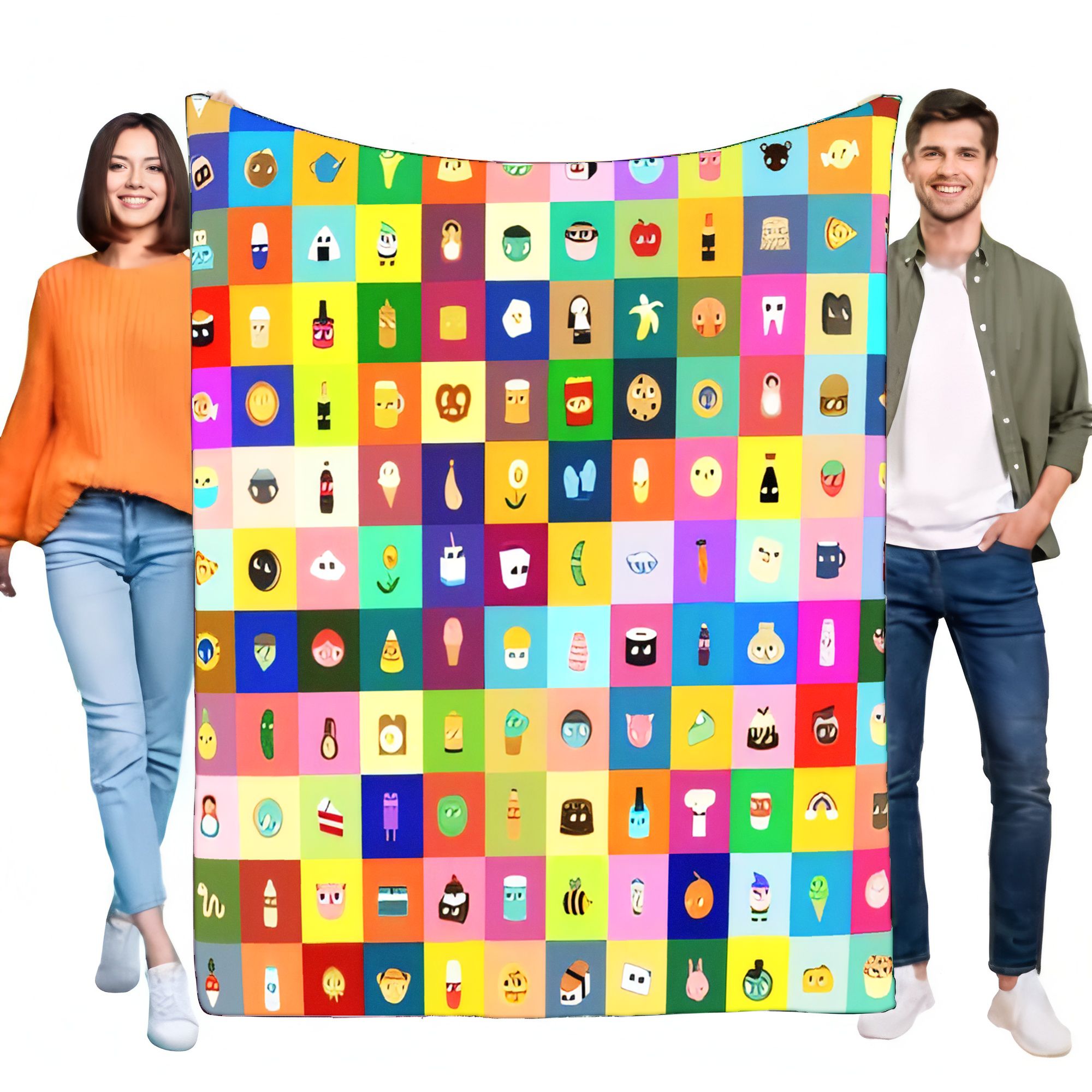Selimut Kotak Ikon Kartun Cera - Home Decor Emoji ulasan dan harga