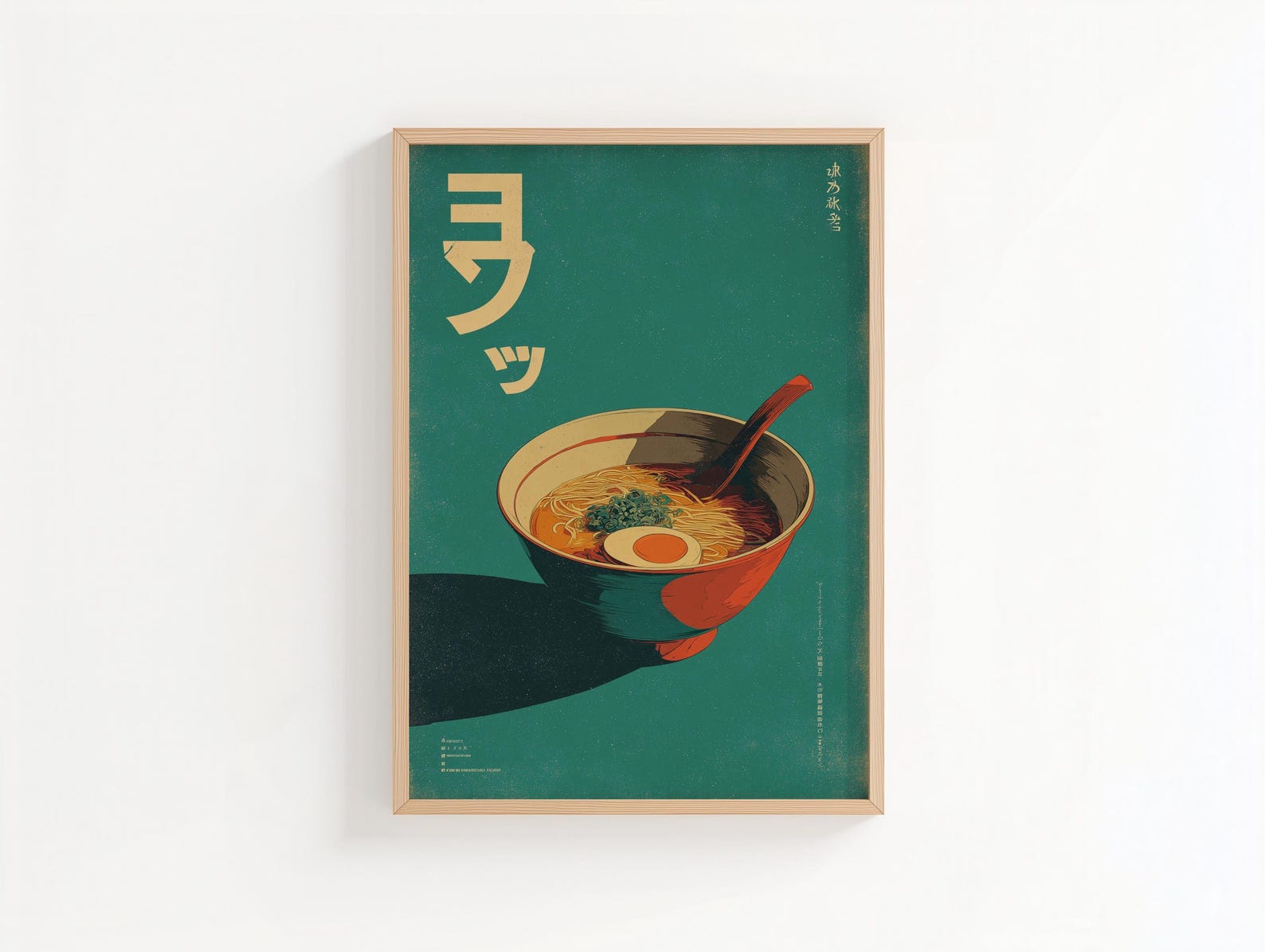 Cetakan Seni Kanvas Ramen Jepa - Home Decor Youtube ulasan dan harga