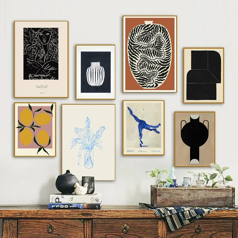 Poster Seni Dinding Geometris  - Home Decor Minimal ulasan dan harga