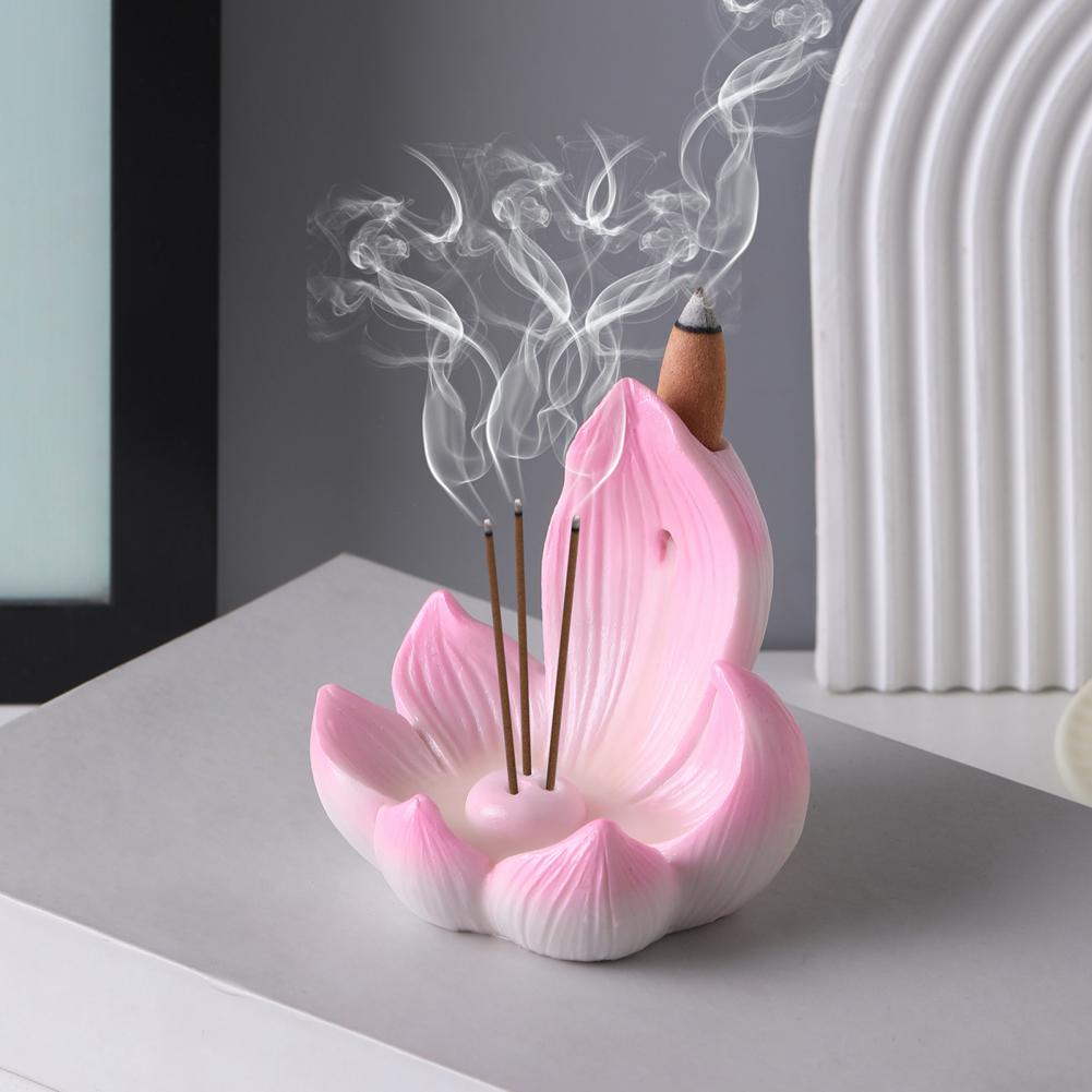 Tempat Dupa Teratai Resin, Pem - Incense Stick Holder ulasan dan harga