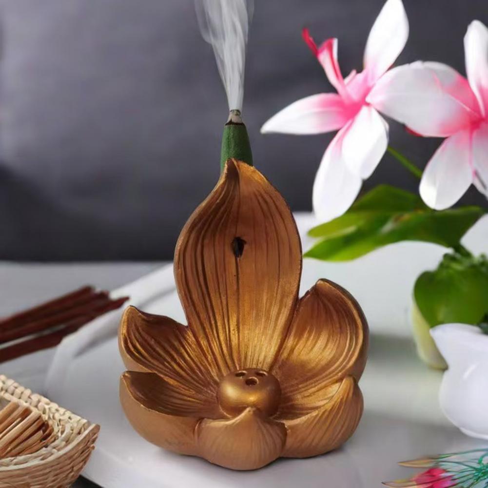 Tempat Dupa Teratai Resin, Pem - Incense Stick Holder ulasan dan harga