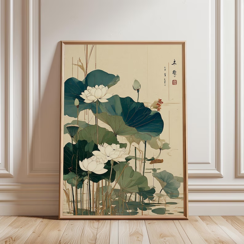 Gambar Poster Lukisan Kanvas C - Home Decor Japanese ulasan dan harga