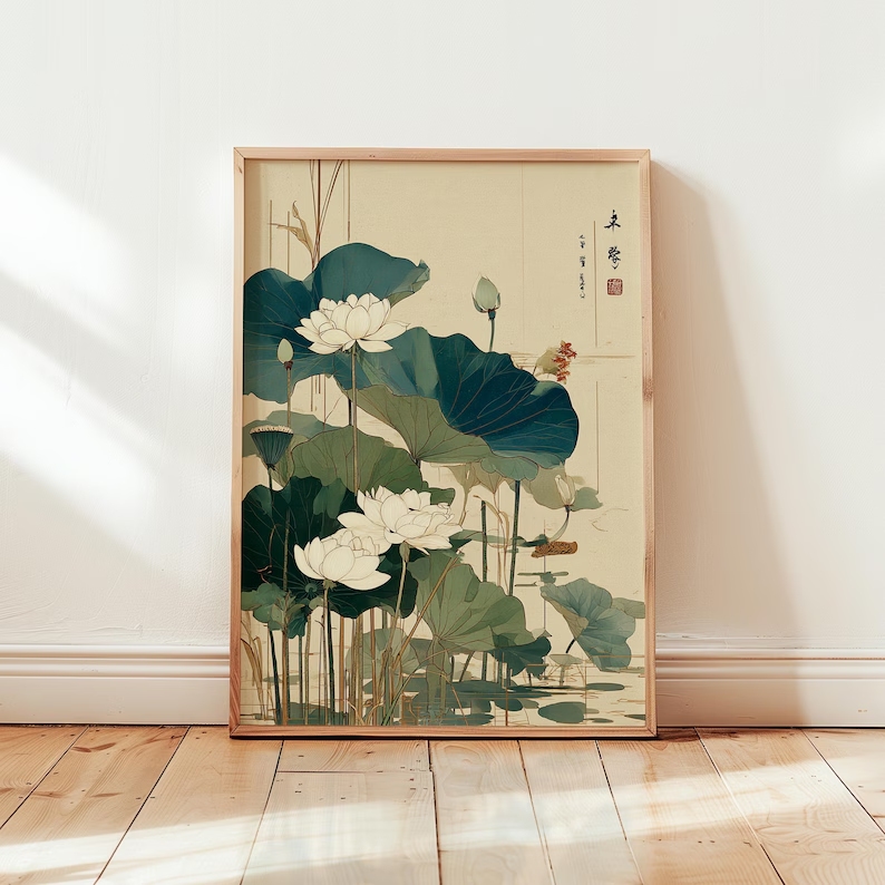 Gambar Poster Lukisan Kanvas C - Home Decor Japanese ulasan dan harga