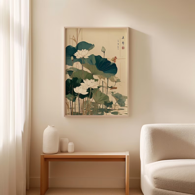 Gambar Poster Lukisan Kanvas C - Home Decor Japanese ulasan dan harga