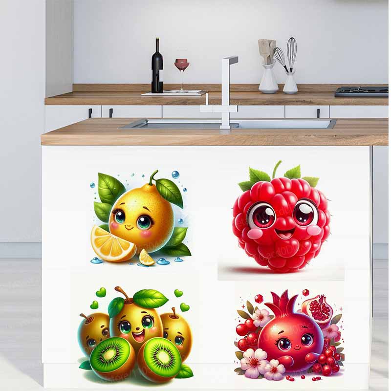 Stiker Dinding Emoji Buah Lucu - Home Decor Emoji ulasan dan harga
