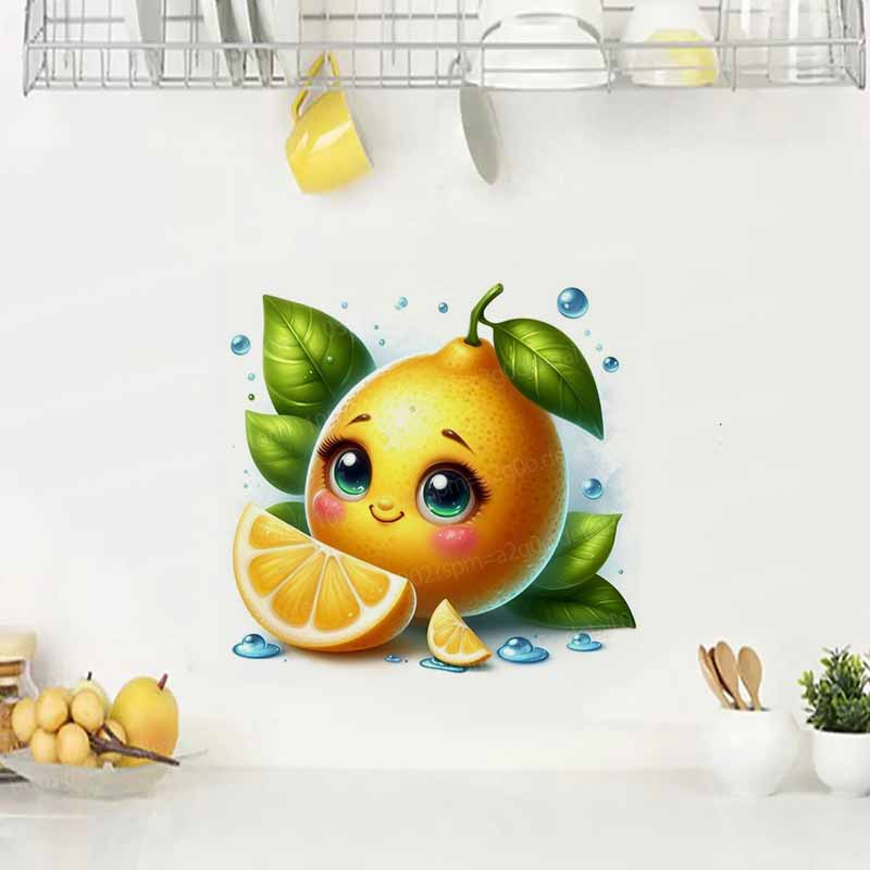 Stiker Dinding Emoji Buah Lucu - Home Decor Emoji ulasan dan harga